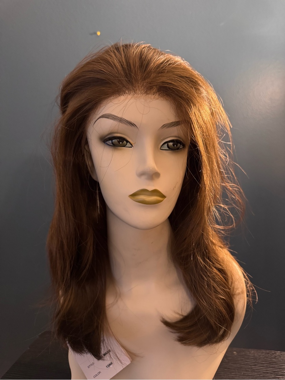 Chestnut Brown Lace Front Wig — Natural Mid-Length Style